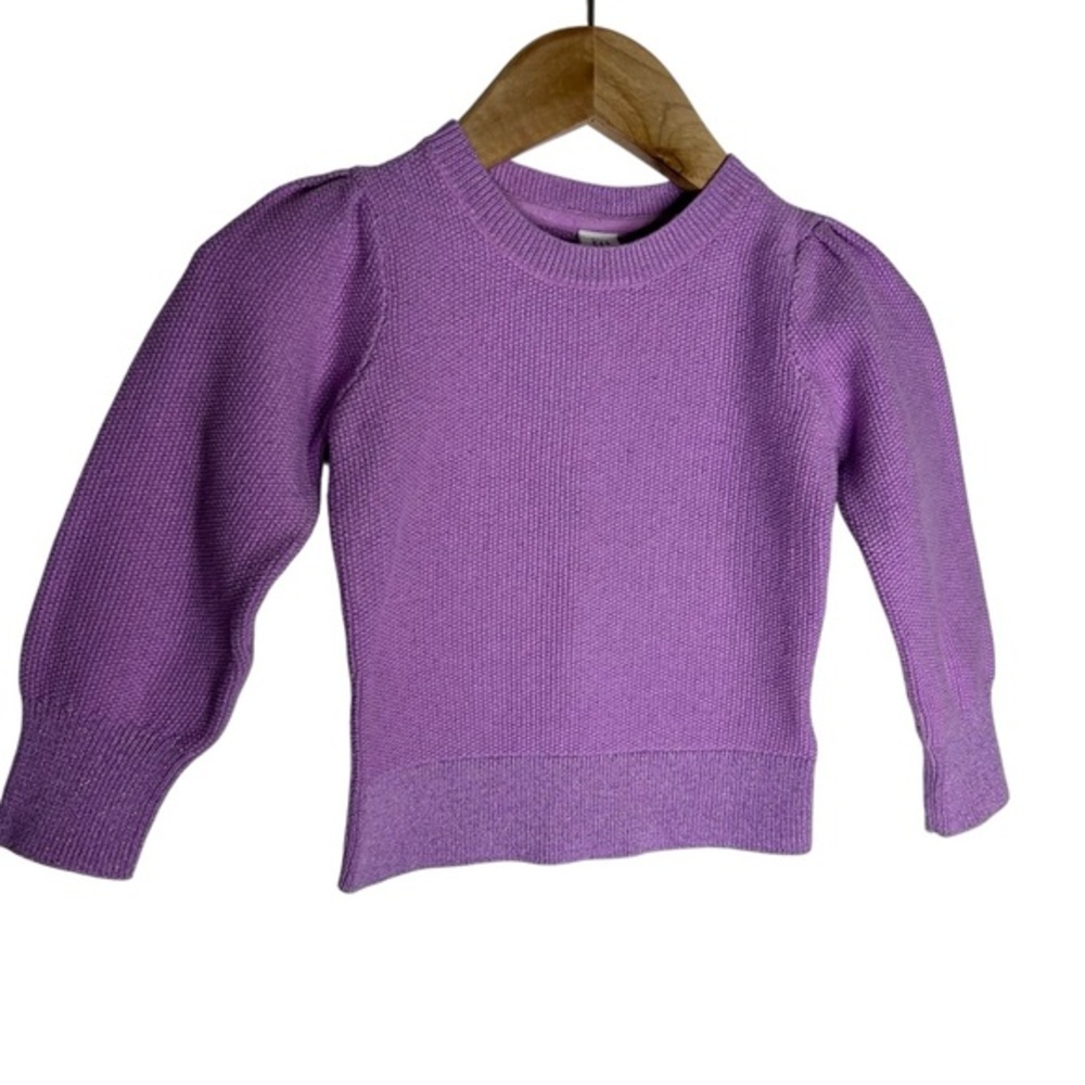 Baby Gap Metallic Sparkle Knit Top Size 3T Lavender
